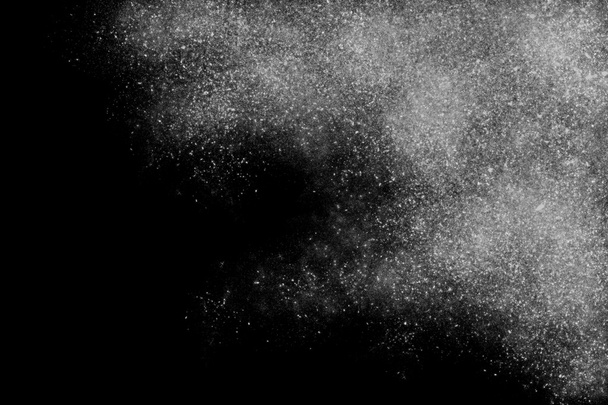 Black and white abstract powder explosion background - Photo, Image