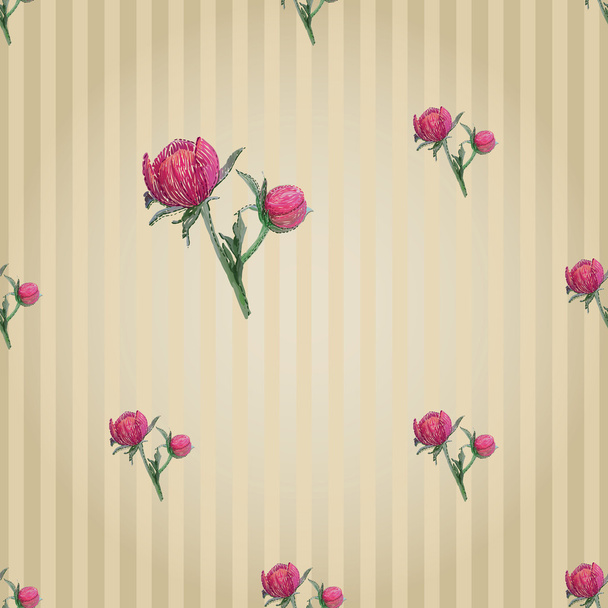 Varrat nélküli pünkösdi rózsa háttér - Vektor, kép