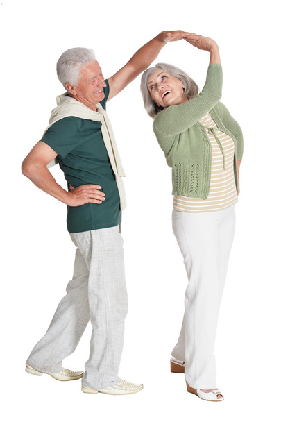 Elderly couple dancing - Foto, Imagen