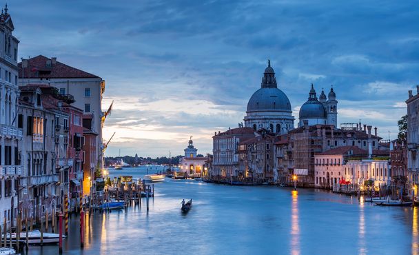 Βενετία μεγάλο κανάλι στην Ιταλία - Φωτογραφία, εικόνα