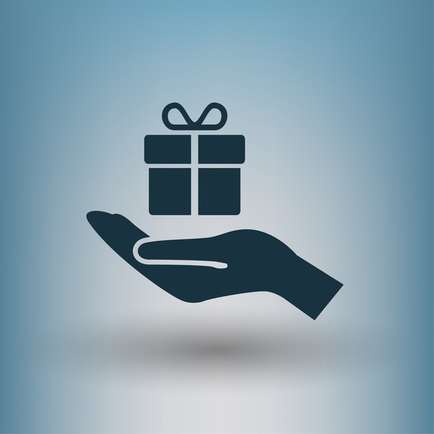 Pictograph of gift concept icon - Vector, Image