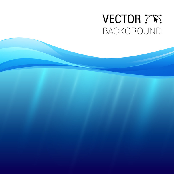Water wave transparent surface with, vector illustration - Вектор,изображение