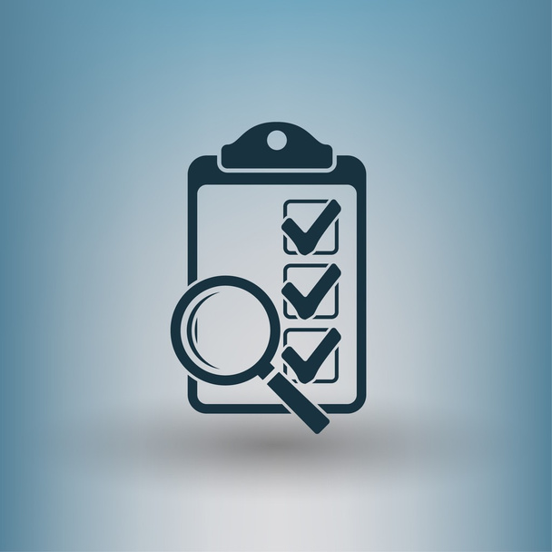 Pictograph of checklist concept icon - Vector, Image