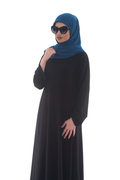 Beautiful Young Muslim Woman With Sunglasses - 写真・画像