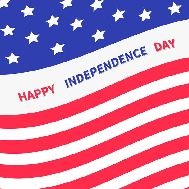 4th of July. Happy independence day - Vetor, Imagem