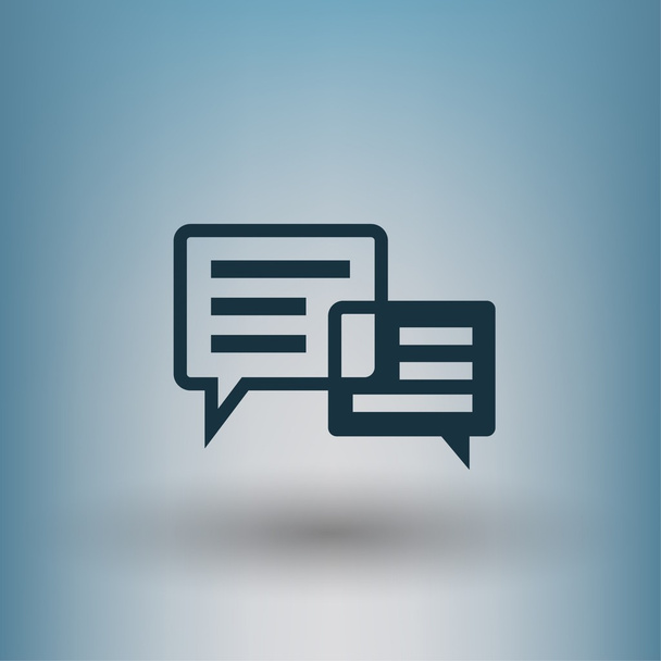 Pictograph of chat concept icon - Вектор,изображение