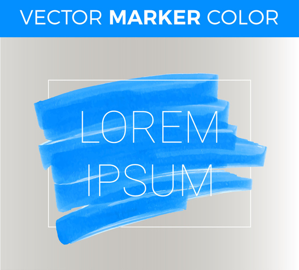 Vector turquoise strepen getekend met markeringen. Elementen voor ontwerp en achtergrond - Vector, afbeelding