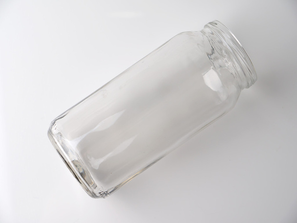 glass jar on a gray background - Fotografie, Obrázek