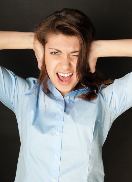 Young woman screaming - Photo, image