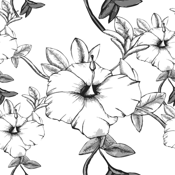 Seamless spring flowers pattern - Vektori, kuva