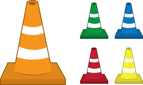 Safety Cones - Vector, Imagen