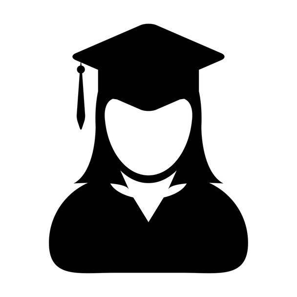Icône étudiante - Graduation, Académique, Éducation, Diplôme, icône de panneau de mortier
 - Vecteur, image