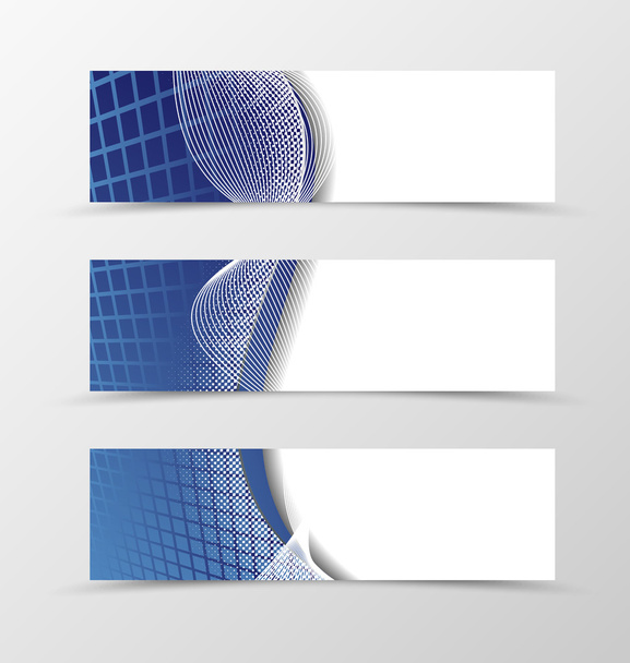 Set of banner grid design - Vektori, kuva