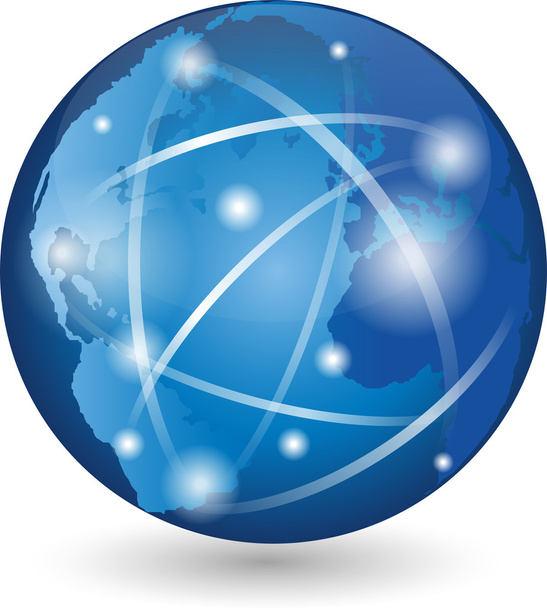 Erde, Globus, Weltkugel, Logo, Zeichen - Vektor, obrázek