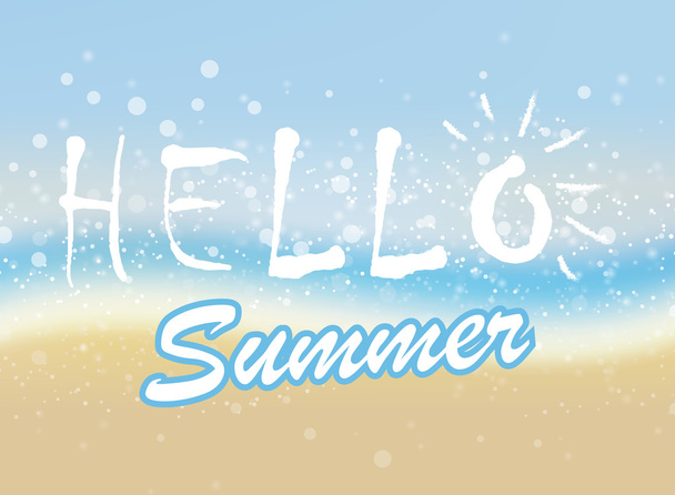Hello summer. sea - Vettoriali, immagini