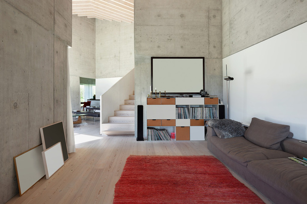 Interiors, modern living room - Fotoğraf, Görsel