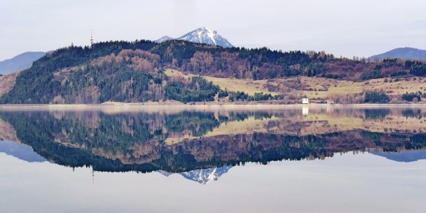 Reflection on reservoir Liptovska Mara, Slovakia - Photo, Image