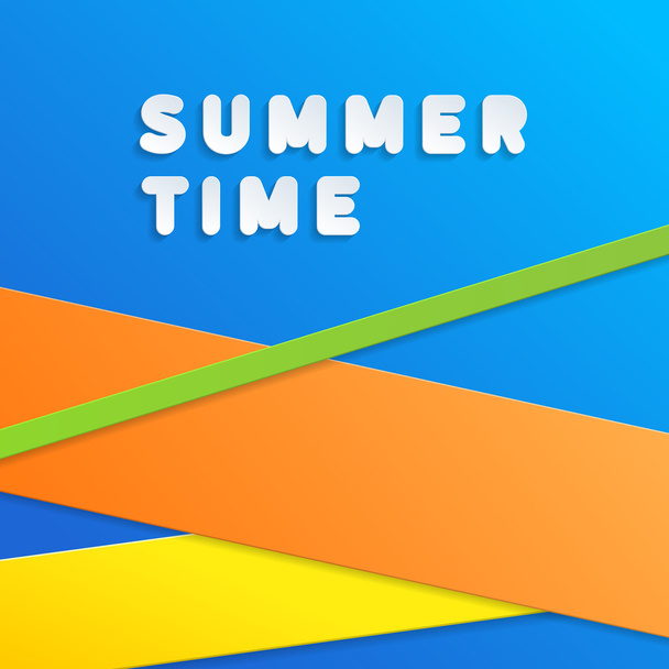 Colorful abstract picture with white text. Bright summer colors, Slogan for vacation. can be used as an advertisement, brochure, banner, poster or celebration. Vector illustration concept. - Vektor, Bild