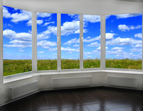 окно в летнее поле
 - Фото, изображение