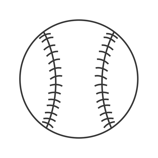 ikona klasyk baseball - Wektor, obraz