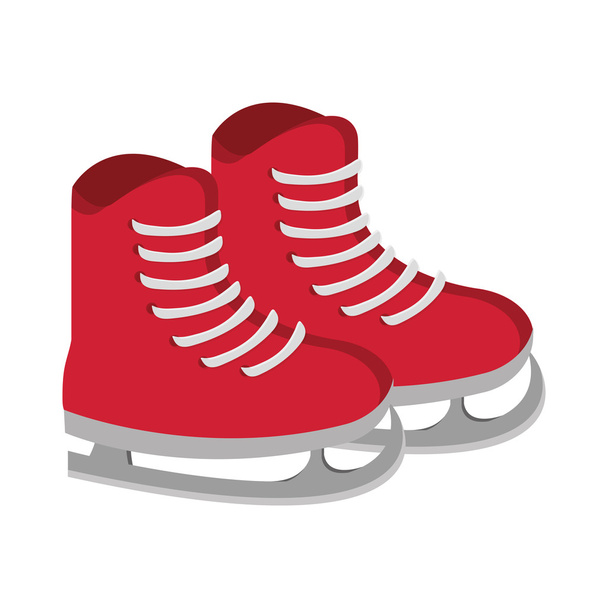 ice skates icon - Vector, Image
