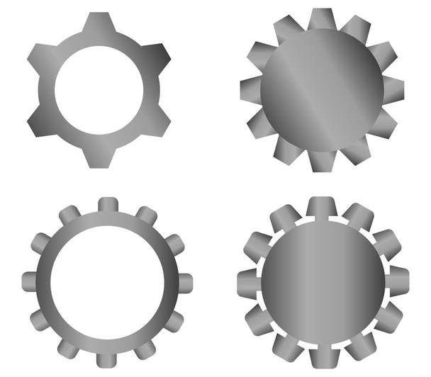 Gear illustrated on a white background - Photo, Image
