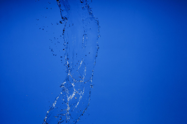 Water texture on a blue background - Photo, Image