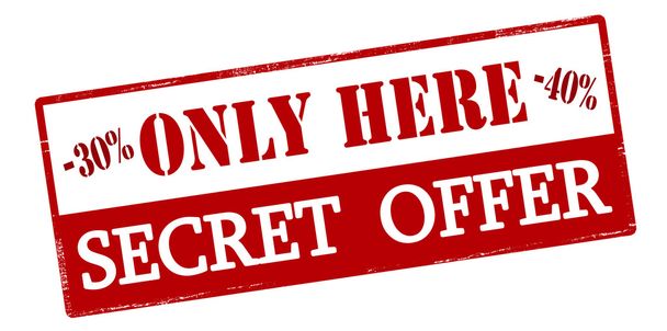 Only here secret offer - Vector, Image