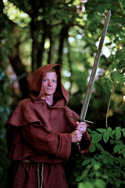 młody wojownik średniowieczny  - Zdjęcie, obraz