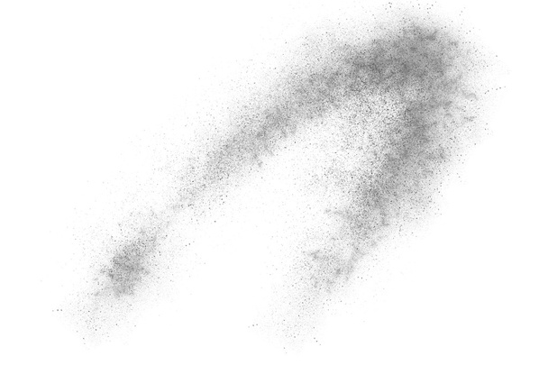 Blanco y negro abstracto polvo explosión fondo - Foto, Imagen