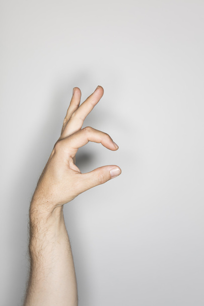 hand gesture of a caucasian man - Photo, Image