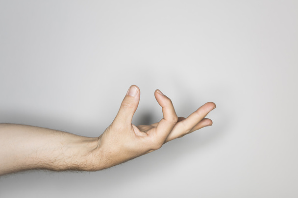 gesto de la mano de un hombre caucásico
 - Foto, imagen