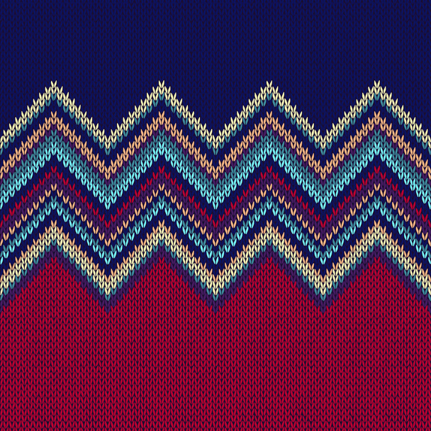 Etnických geometrické pletený vzor bezešvé - Vektor, obrázek