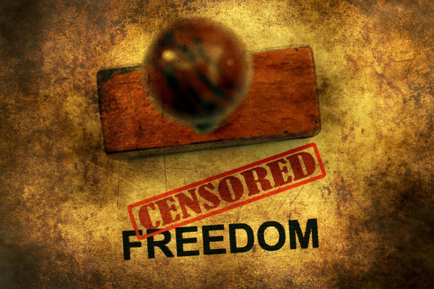 Цензурная концепция гранжа свободы - Фото, изображение