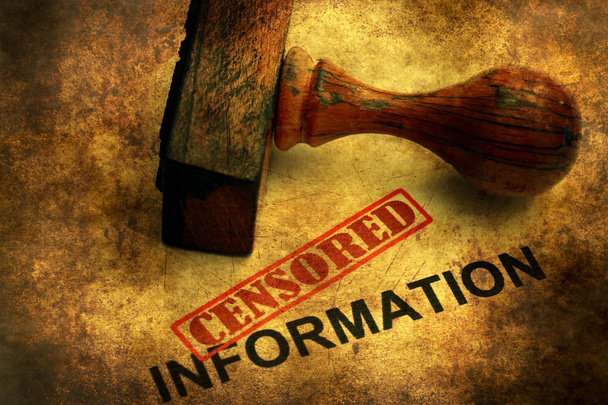 Censored information grunge concept - Photo, Image