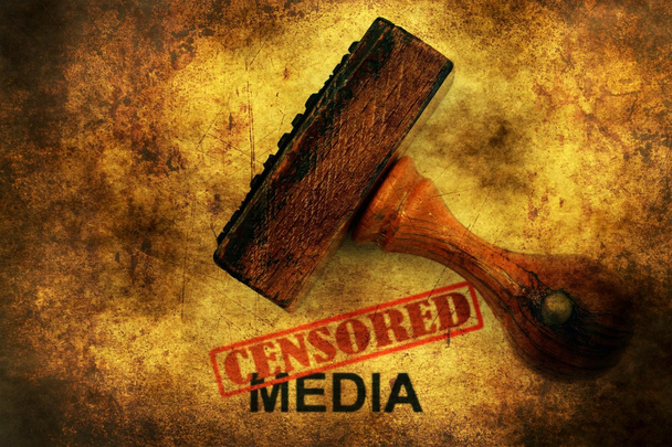 Koncepcja nieczysty cenzurowane media - Zdjęcie, obraz
