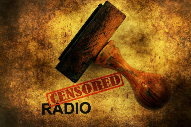 Cenzurované rádio grunge koncept - Fotografie, Obrázek