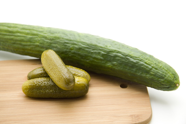Gherkins and cucumber - Φωτογραφία, εικόνα