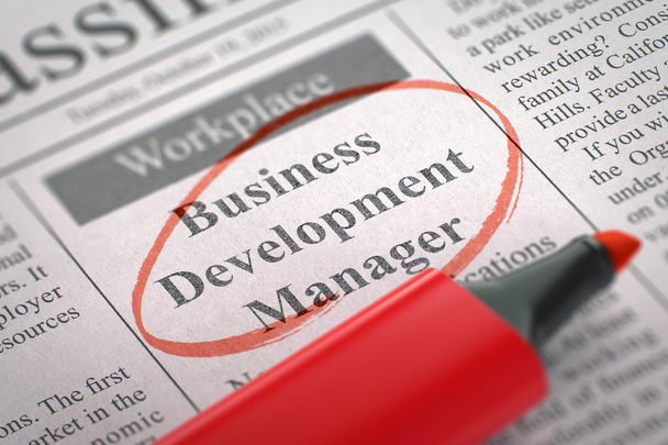Business Development Manager Word lid van ons team. - Foto, afbeelding
