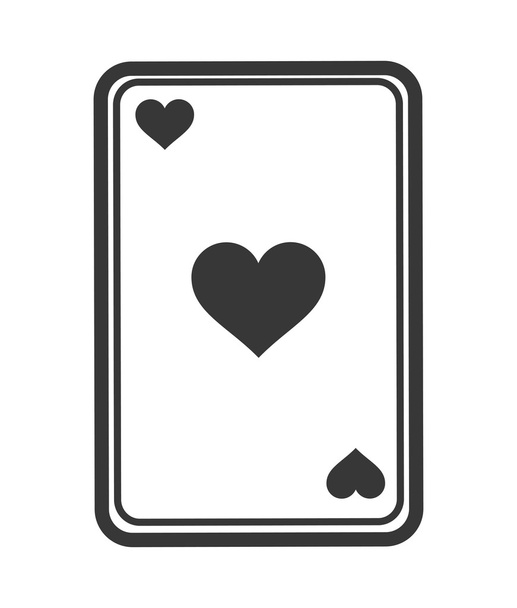 Kártyával ikon. Casino és a las Vegas-i design. Vektorgrafikus - Vektor, kép