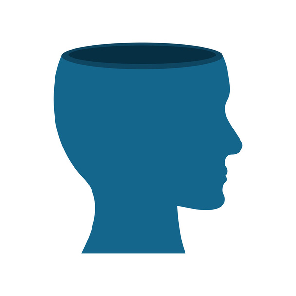 Icono de cabeza humana. diseño de ideas. Gráfico vectorial
 - Vector, imagen