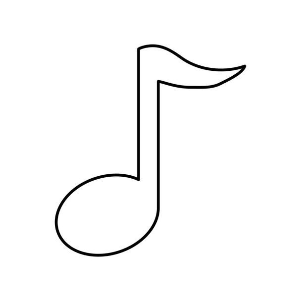 note icon. Music design. Vector graphic - Vektor, Bild