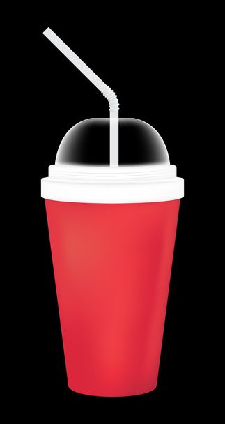 a blank soft drink cup  - Vector, Imagen