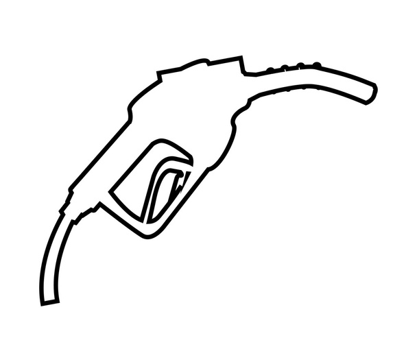 δοσομετρική όπλο βενζίνης - Διάνυσμα, εικόνα