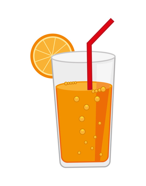 SAP van citrusvruchten geïsoleerd pictogram ontwerp - Vector, afbeelding
