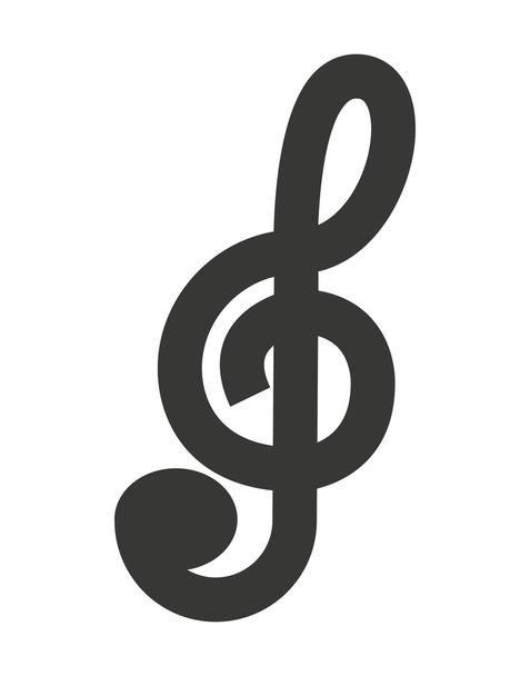 design de ícone de nota musical
 - Vetor, Imagem