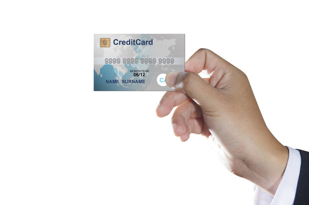 Hand holding credit card - Photo, Image