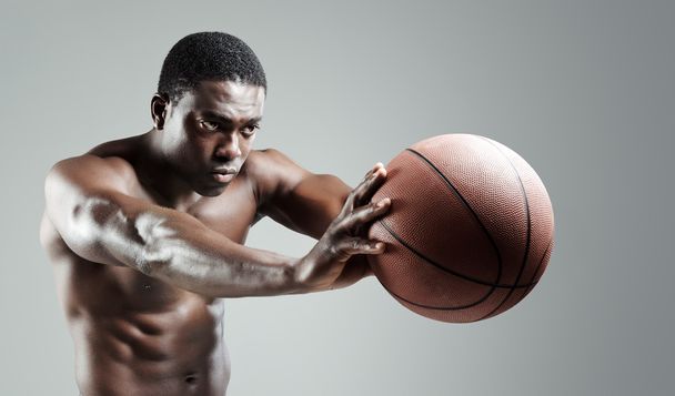 Intense basketball player - 写真・画像