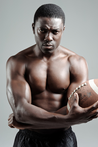 Muscular american football player - Photo, Image