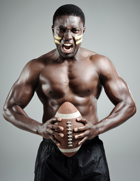 Well-built american football player - Zdjęcie, obraz